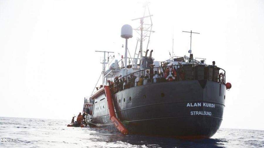 Bateau de migrants noirs Bateau de migrants noirs