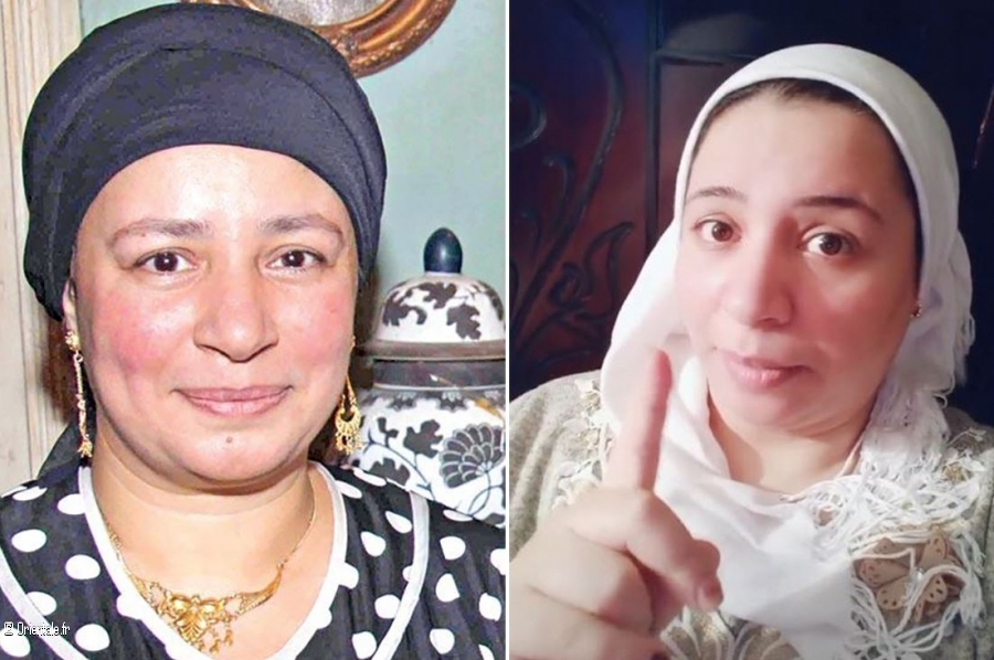 Abla Kamel - à gauche - et son sosie Abla Kamel - à gauche - et son sosie