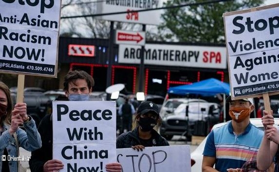 Manifestation contre les violences envers les Asiatiques (aux USA)