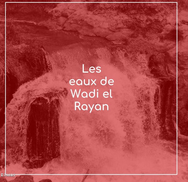 Les eaux de Wadi El Rayan rouges Les eaux de Wadi El Rayan rouges