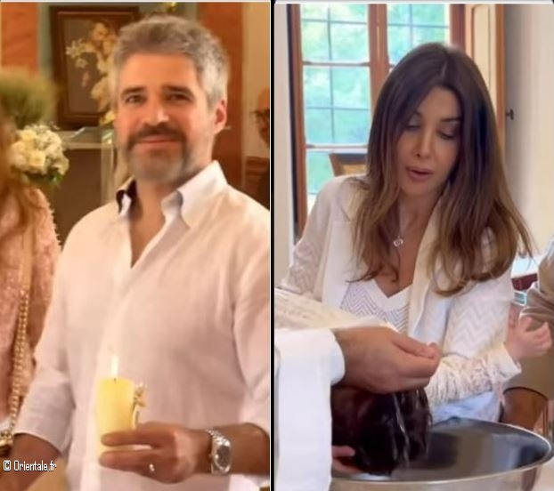 A g. le frère de Nancy Ajram et à droite, Nancy Ajram A g. le frère de Nancy Ajram et à droite, Nancy Ajram